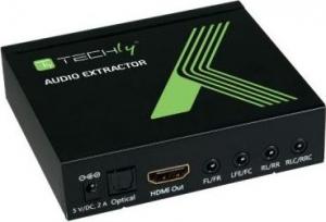 System przekazu sygnału AV Techly HDMI - Toslink czarny (025756) 1