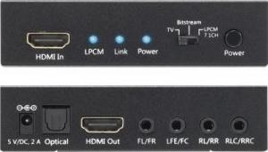 System przekazu sygnału AV Techly HDMI - Toslink czarny (025756) 4