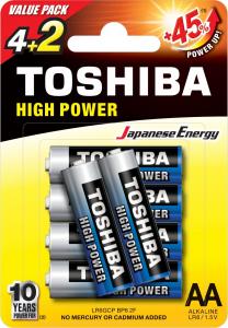 Toshiba Bateria High Power AA / R6 6 szt. 1