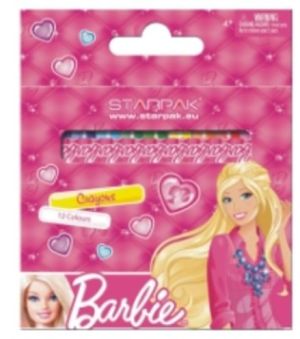 Starpak Kredki woskowe 12 kolorów Barbie 1