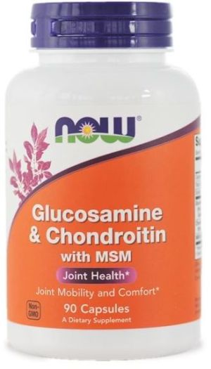 NOW Glucosamin & Chondroitin msm 90 kapsułek 1