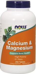NOW Calcium & Magnesium 500/250mg 250 tabletek 1