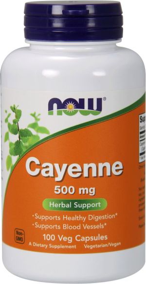 NOW Cayenne 500mg 100vcap 1