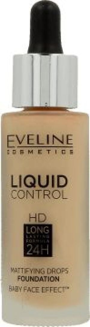 Eveline Liquid Control HD Podkład do twarzy z dropperem nr 030 Sand Beige 32ml 1