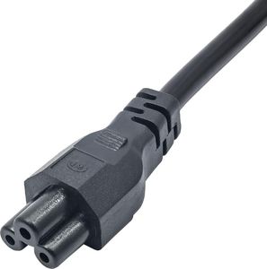 Kabel zasilający Akyga Kabel zasilający do notebooka 1m koniczynka IEC C5 250V/50Hz (AK-NB-08A) 2