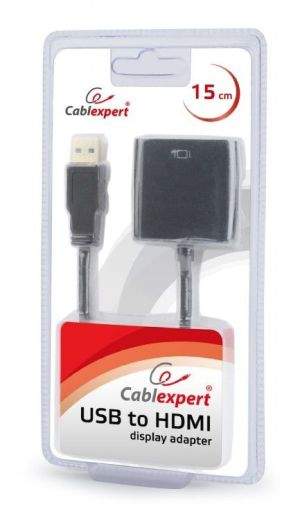 Adapter USB Gembird USB - HDMI Czarny  (A-USB3-HDMI-02) 4