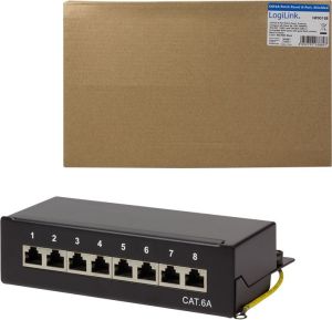 LogiLink Patchpanel kat. 6A STP, 8-portowy, czarny (NP0018B) 2