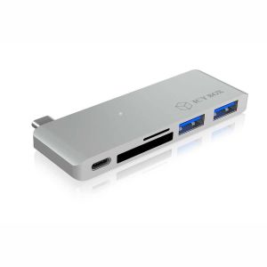HUB USB Icy Box 1x SD 1x USB-C 1x microSD  + 2x USB-A 3.0 (IB-DK4035-C) 3