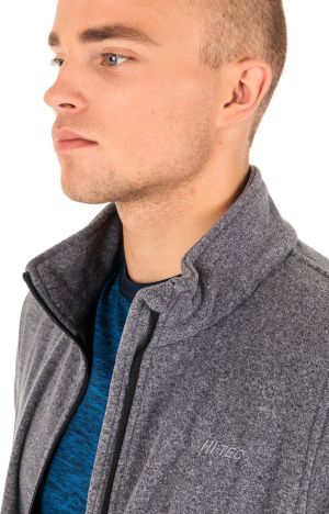 Hi-Tec Bluza męska POLAR HENIS EBONY MELANGE r. L 3