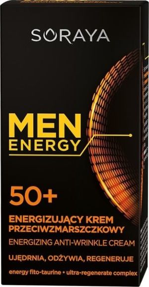 Soraya Men Energy 50+ Energizujący krem przeciwzmarszczkowy 50ml 1