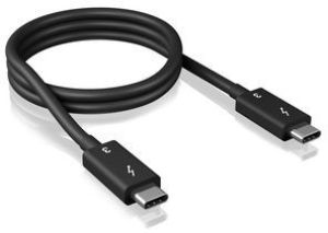 Kabel USB Icy Box USB C - USB C Czarny (IB-CB013-TB3) 1