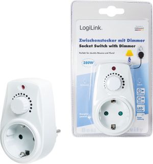 LogiLink Adapter gniazda zasilania ze ściemniaczem biały (PA0151) 2