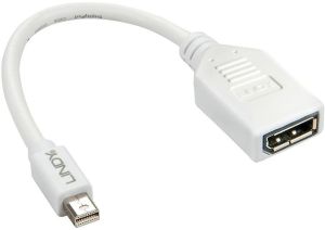 Adapter AV Lindy DisplayPort Mini - DisplayPort biały (41021) 1