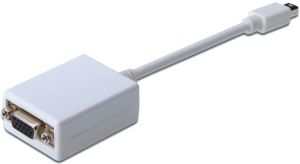 Adapter AV Digitus DisplayPort Mini - D-Sub (VGA) biały (AK-340412-001-W) 1