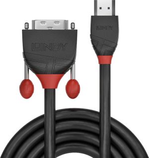 Kabel Lindy HDMI - DVI-D 1m czarny (36271) 2