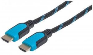 Kabel Manhattan HDMI - HDMI 3m niebieski (354813) 1