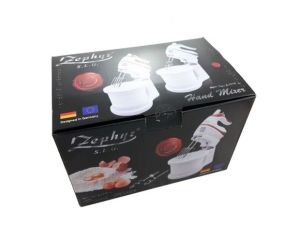 Mikser Zephyr Mikser kuchenny robot z misą obrotową 5 prędkości + funkcja turbo, 500W, 4 końcówki, niebieski (Z-1115-A) 2