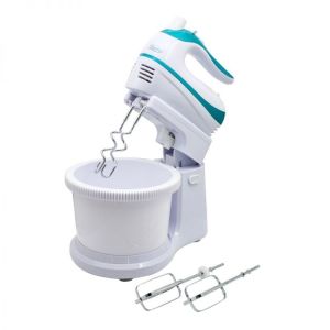 Mikser Zephyr Mikser kuchenny robot z misą obrotową 5 prędkości + funkcja turbo, 500W, 4 końcówki, niebieski (Z-1115-A) 1