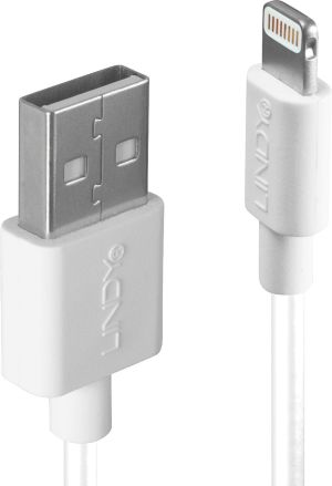 Kabel USB Lindy USB-A - 1 m Biały (31326) 1