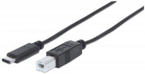 Kabel USB Manhattan USB-C - USB-C 2 m Czarny (354950) 1