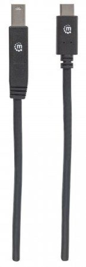 Kabel USB Manhattan USB-C - USB-B 2 m Czarny (354998) 4