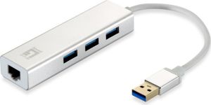 HUB USB LevelOne 1x RJ-45  + 3x USB-A 3.0 (USB-0503) 1