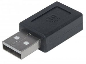Adapter USB Manhattan USB-C - USB Czarny  (354653) 1