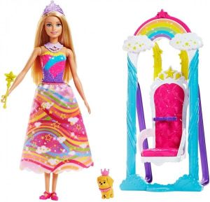 Lalka Barbie Mattel Dreamtopia - Huśtawka księżniczki (FJD06) 1