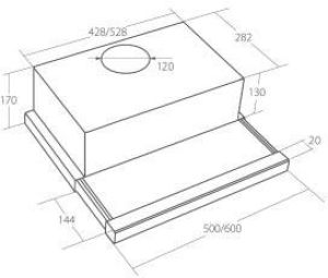 Okap Akpo WK-7 Light Eco Glass 50 2