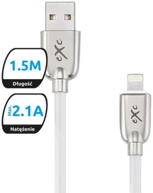 Kabel USB eXc  lightning eXc Blade, 1,5m, biały 1