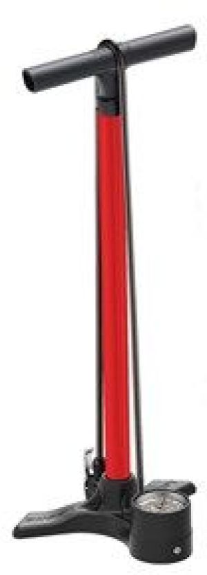 Lezyne Pompka podłogowa LEZYNE MACRO FLOOR DV DUAL VALVE HEAD presta schrader 160psi czerwona (NEW) - LZN-1-FP-MAFL-V215 1