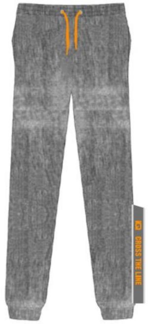IQ Spodnie juniorskie NOTAR JR Grey Melange/ Bright Marigold r. 140 1