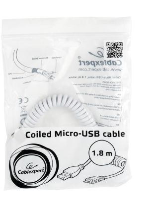 Kabel USB Gembird USB-A - microUSB 1.8 m Biały (CC-mUSB2C-AMBM-6-W) 4