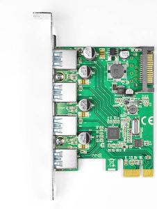 Kontroler Kouwell PCIe 2.0 x1 - 4x USB 3.0 (PCEU-430V) 2