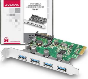 Kontroler Kouwell PCIe 2.0 x1 - 4x USB 3.0 (PCEU-430V) 3