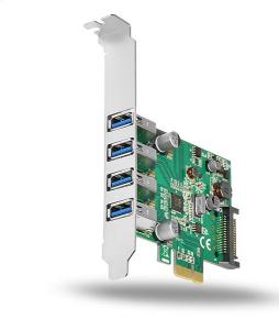 Kontroler Kouwell PCIe adapter 4x USB3.0 (PCEU-43V) 1