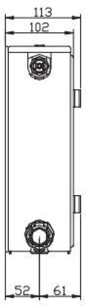 Caradon Grzejnik Planar Style PS22 500 x 1200mm lewy 2