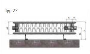 Caradon Grzejnik TT VK22 600 x 1800mm 2