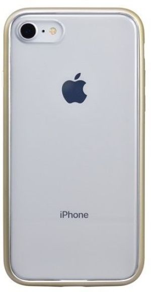 Power Support Air Jacket do Apple iPhone 8 / 7 transparentno-złoty (PBY-51) 1