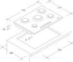 Płyta grzewcza Candy CVG75SWGNX 2