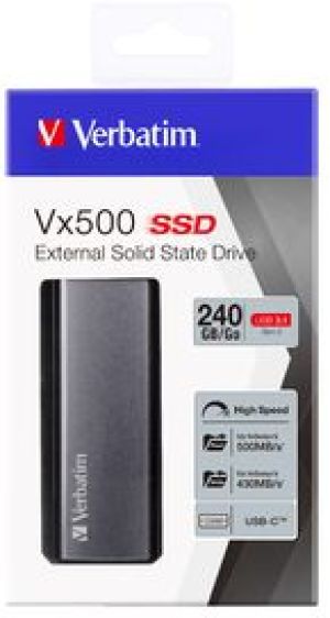 Dysk zewnętrzny SSD Verbatim Vx500 240GB Srebrny (47442) 3