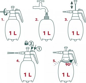 Verto Opryskiwacz ciśnieniowy 1L (15G501) 8