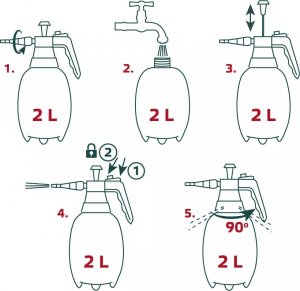 Verto Opryskiwacz ciśnieniowy 2L (15G503) 8