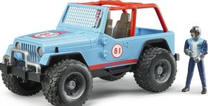 Bruder Professional Series Jeep Cross country Racer blue with driver (02541) 1