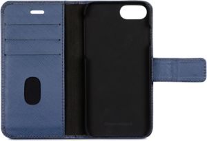 Etui skórzane New York do Apple iPhone 7 granatowe (NYI7MIBL5017) 4