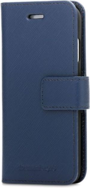 Etui skórzane New York do Apple iPhone 7 granatowe (NYI7MIBL5017) 7