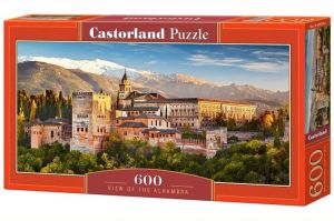 Castorland Puzzle, 600 elementów - Widok na Alhambrę (GXP-626538) 1