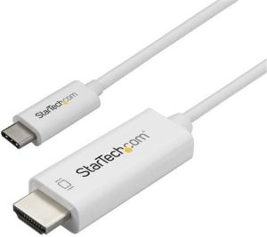 Kabel USB StarTech USB-C - HDMI 1 m Biały (CDP2HD1MWNL) 1