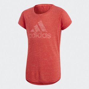 Adidas Koszulka dziewczęca YG ID Fabr Tee czerwona r. 170 cm (CF6739) 1