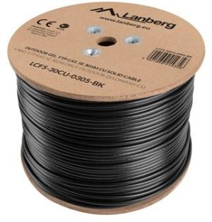 Lanberg Kabel instalacyjny FTP KAT.5E, Żelowany, 305m (LCF5-30CU-0305-BK) 2